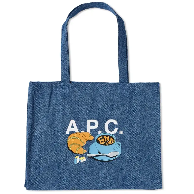 END. X A.P.C. 'COFFEE CLUB' 方形托特包