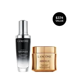 Lancome  菁纯soft面霜60ml+小黑瓶50ml