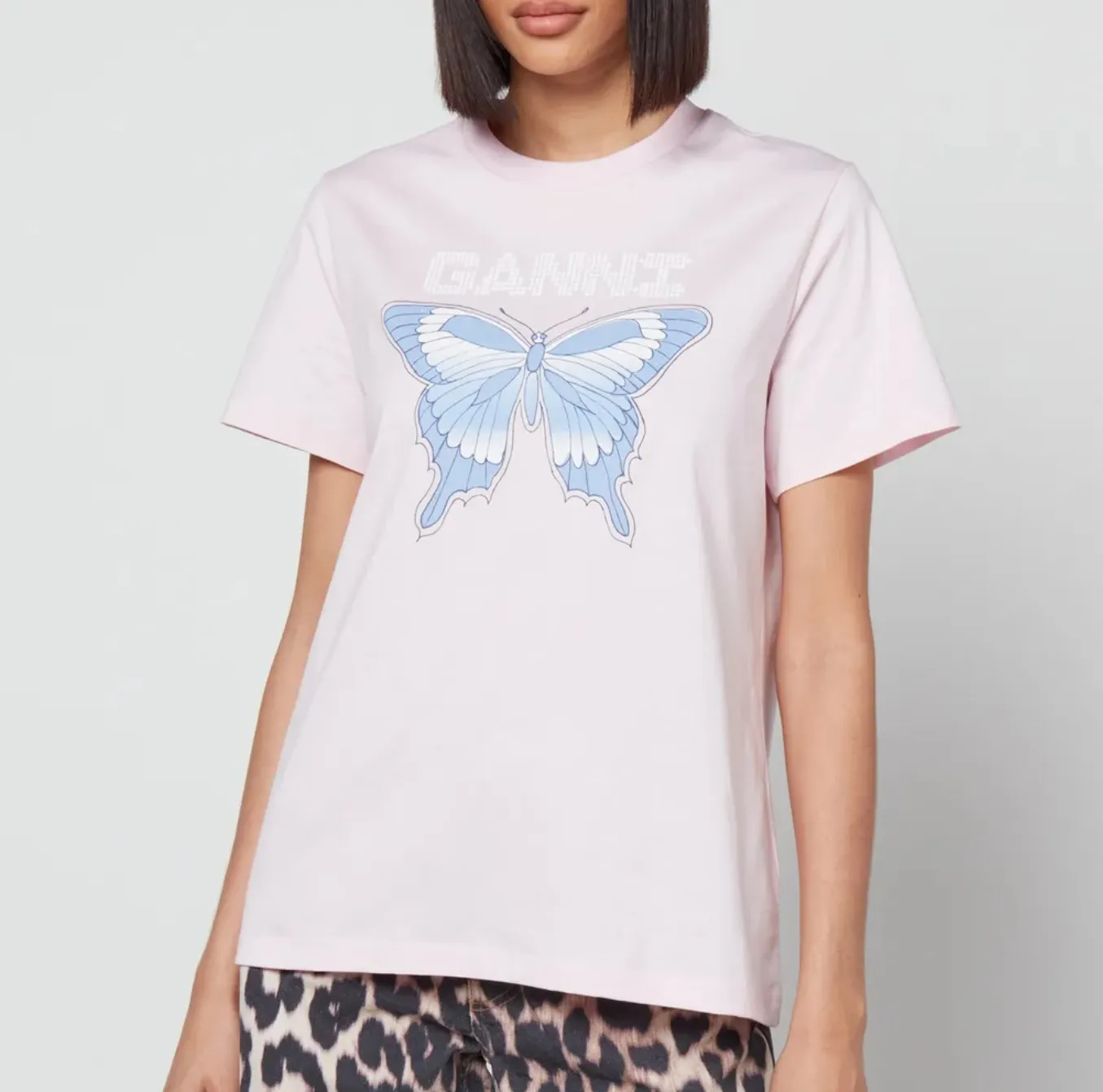 Ganni Butterfly 蝴蝶印花T恤