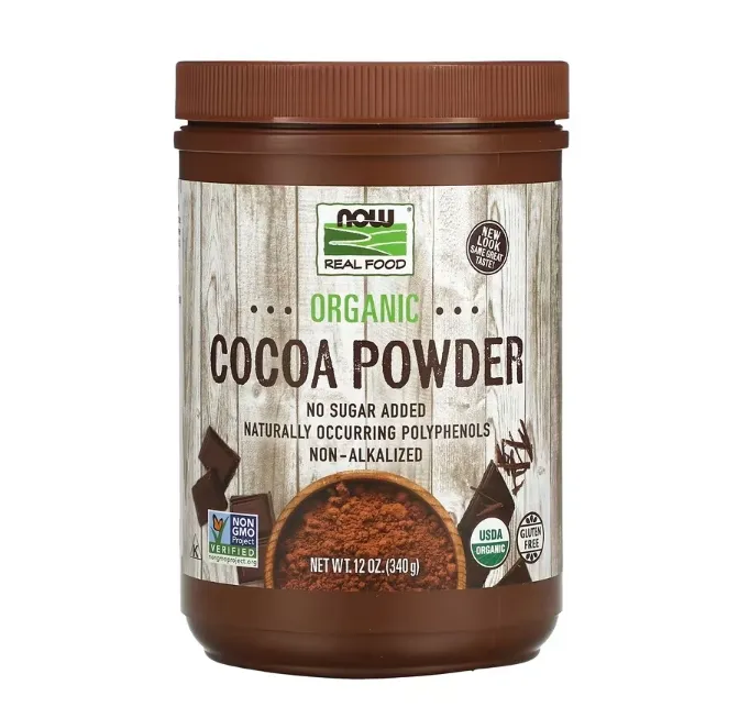 NOW Foods, Real Food Cocoa Lovers 有机可可粉340g