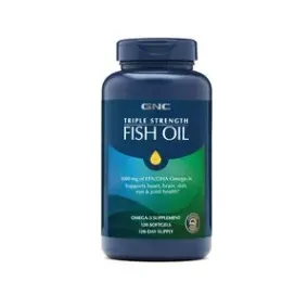 GNC 三倍强度鱼油 - 120 粒软胶囊