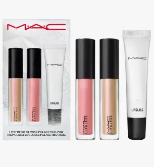 上新！MAC 魅可 限量版 Lost in The Gloss 唇彩三件套
