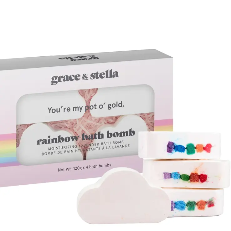 Grace & Stella rainbow 泡泡浴香皂*4