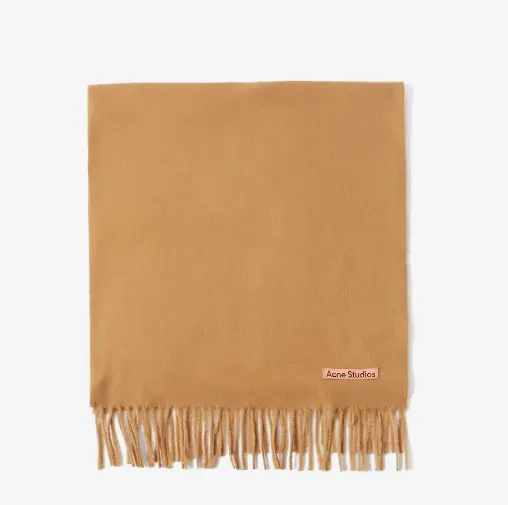 ACNE STUDIOS Canada 驼色流苏围巾