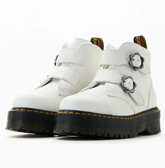 Dr Martens Devon Flower 花花搭扣马丁靴