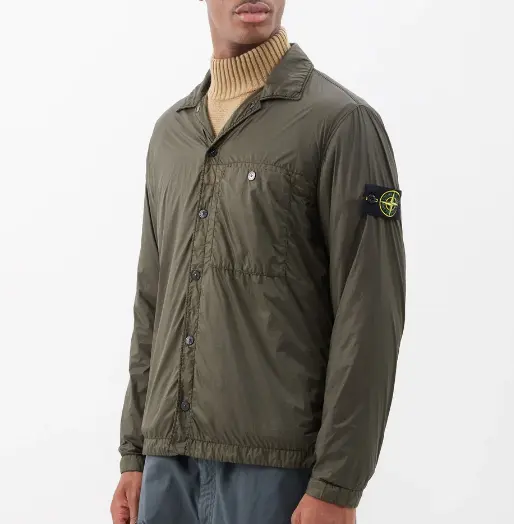 STONE ISLAND 袖标尼龙外套