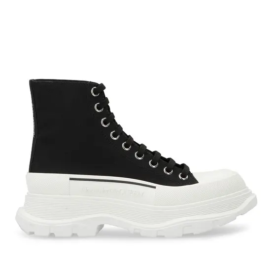 ALEXANDER MCQUEEN Tread Slick 黑色厚底靴