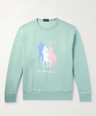 POLO RALPH LAUREN 绿色印花卫衣