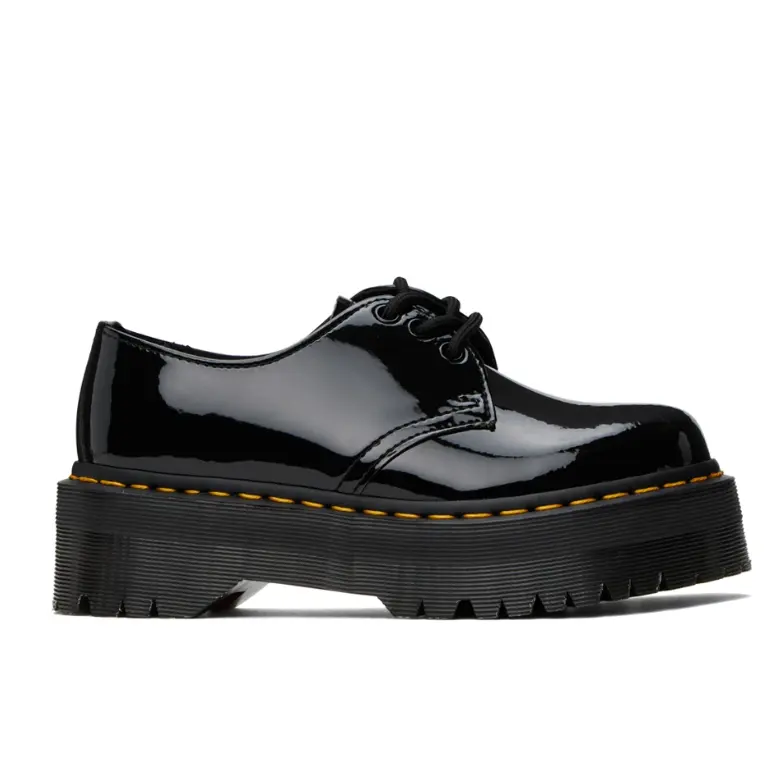 DR. MARTENS 黑色 1461 Platform 德比鞋