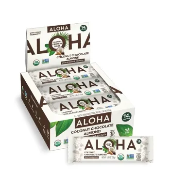 Aloha 蛋白棒椰子巧克力杏仁 12条