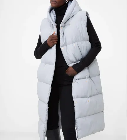 RICK OWENS 平替！French Connection 长连帽羽绒马甲