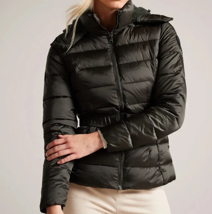 Ted Baker Abbiiee 连帽束腰轻量羽绒服