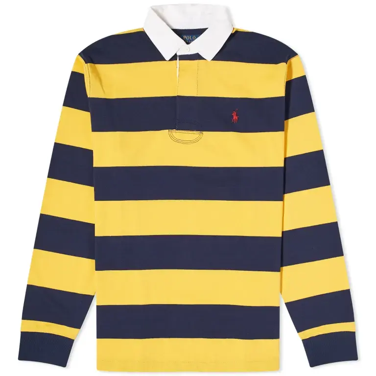 美式校园风！Polo Ralph Lauren 拉夫劳伦条纹橄榄球卫衣 仅剩S码