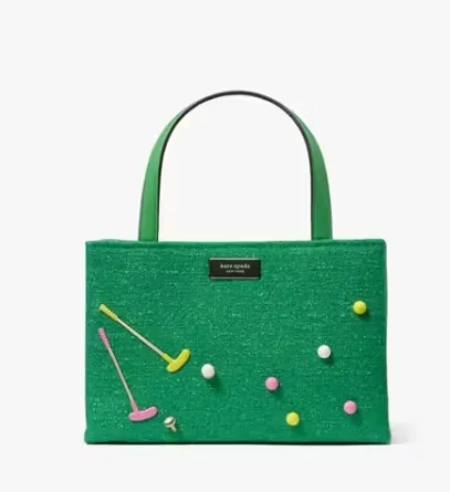 降价！Kate spade Sam Icon Astroturf 高尔夫小号托特包