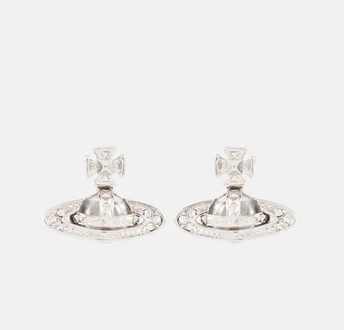 Vivienne Westwood 西太后 Pina 银色土星耳钉