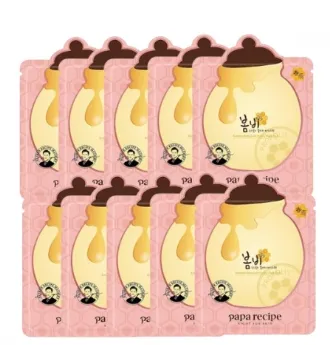 Papa Recipe 春雨 Bombee 玫瑰金蜂蜜面膜 - 10 片