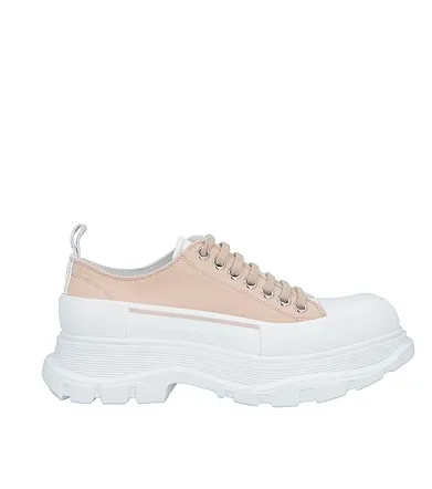 降价！ALEXANDER MCQUEEN 经典粉色厚底鞋