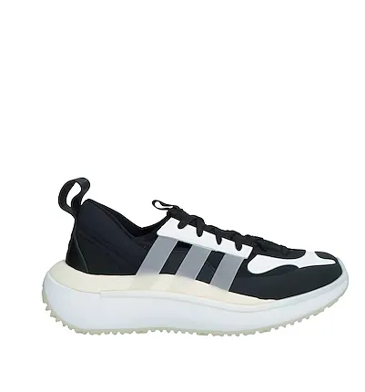 Y-3 黑白拼色厚底运动鞋
