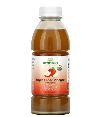 Dynamic Health, 有机未加工苹果醋（含醋母），16 盎司（473 毫升）