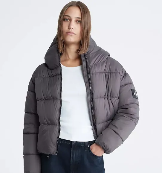 偷摸降价！Calvin Klein Boxy 连帽面包服