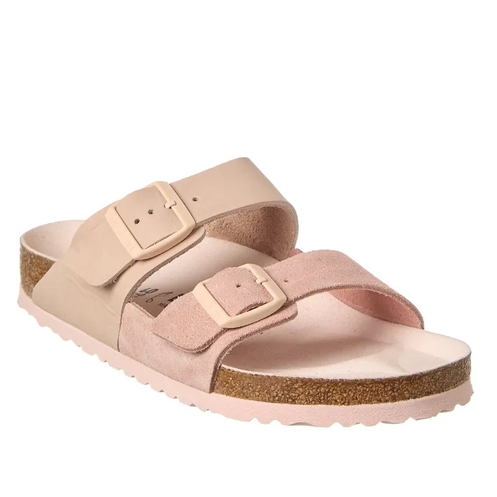 Birkenstock Arizona Split 拼色款凉鞋 粉色