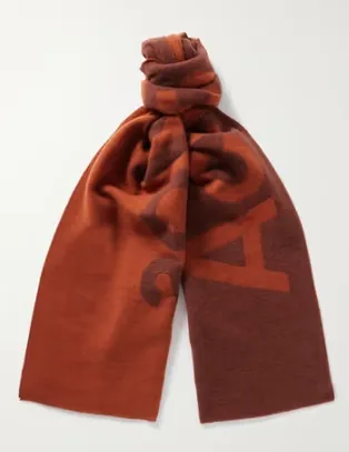 ACNE STUDIOS 字母印花围巾