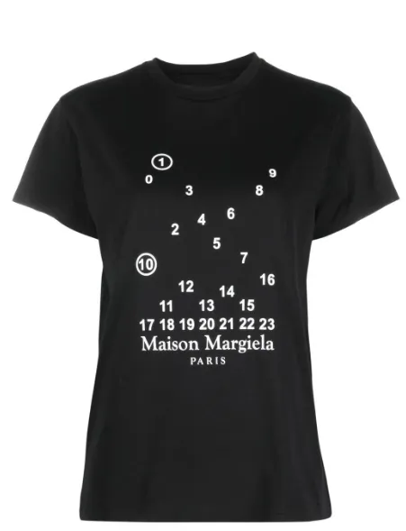 刘亦菲同款！Maison Margiela 数字图案棉T恤
