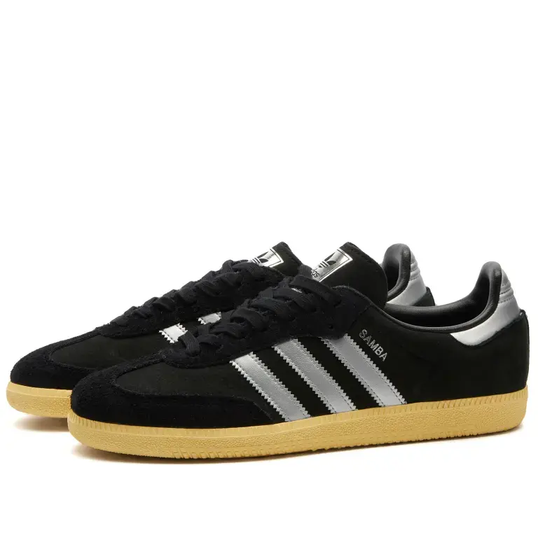 码数全！ADIDAS 阿迪达斯 SAMBA OG 黑银德训鞋