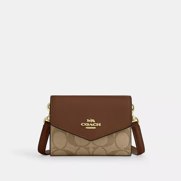 Coach 蔻驰 Mini Envelope 老花信封包