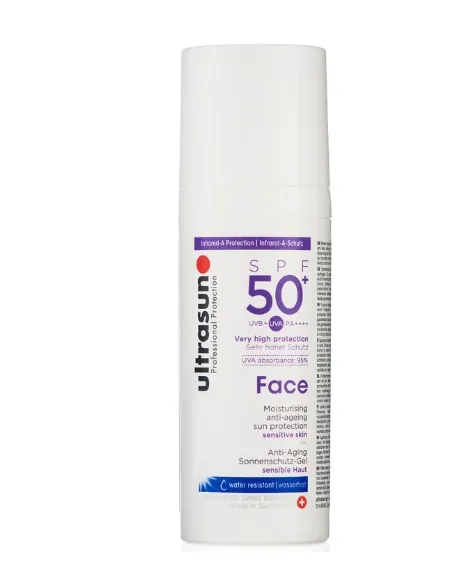 Ultrasun的面部抗衰老乳液SPF 50