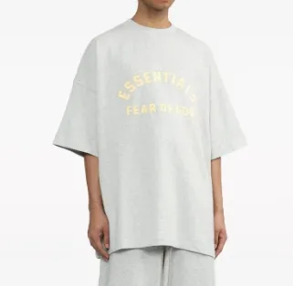 FEAR OF GOD ESSENTIALS logo印花棉T恤