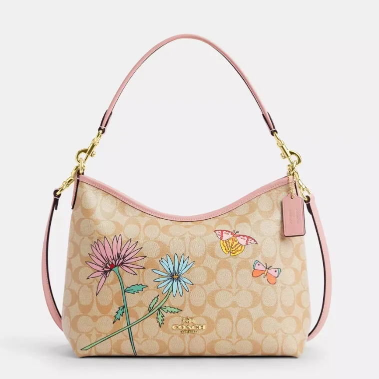 Coach X Observed By Us Laurel 粉边流浪包