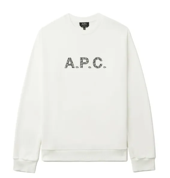 A.P.C. Logo 印花圆领卫衣