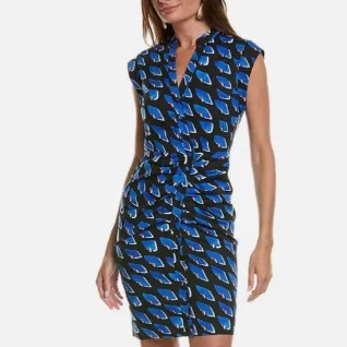 DVF pia 衬衫裙