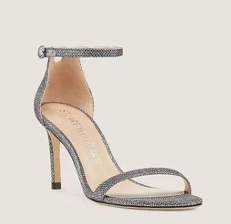 Stuart Weitzman NUNAKEDSTRAIGHT 闪钻一字带高跟鞋