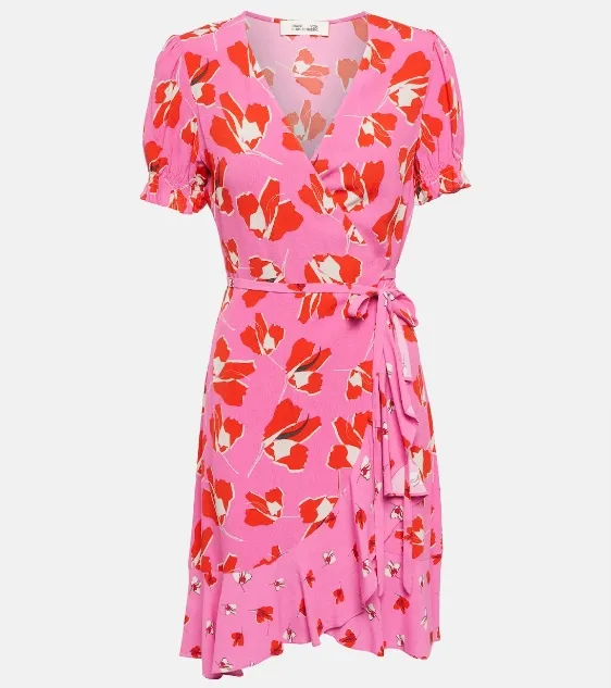 Diane von Furstenberg Emilia printed 裹身裙