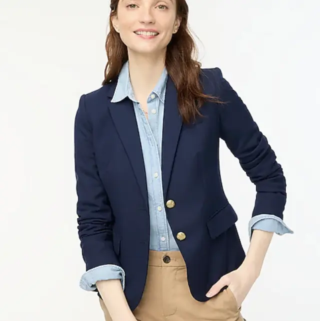J.Crew 校园风藏青西装