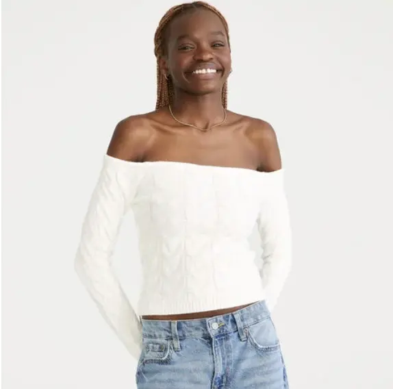Aeropostale 露肩毛衣