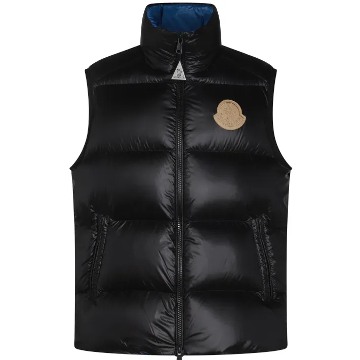 MONCLER 黑色羽绒马甲