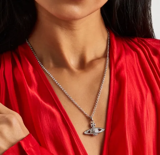 VIVIENNE WESTWOOD 西太后 Mini Bas Relief orb 土星项链
