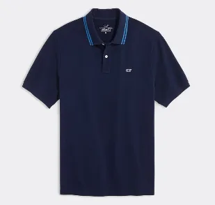 vineyard vines Heritage Striped Collar Pique Polo 短袖