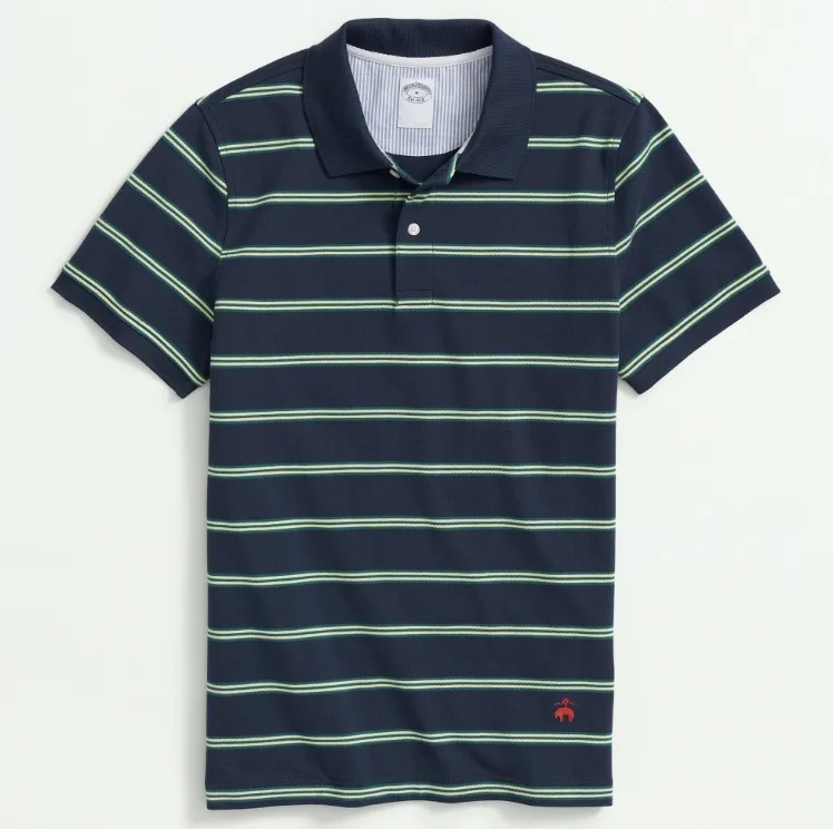 Brooks Brothers Supima® 棉 Golden Fleece® Mutli 条纹 Polo 衫