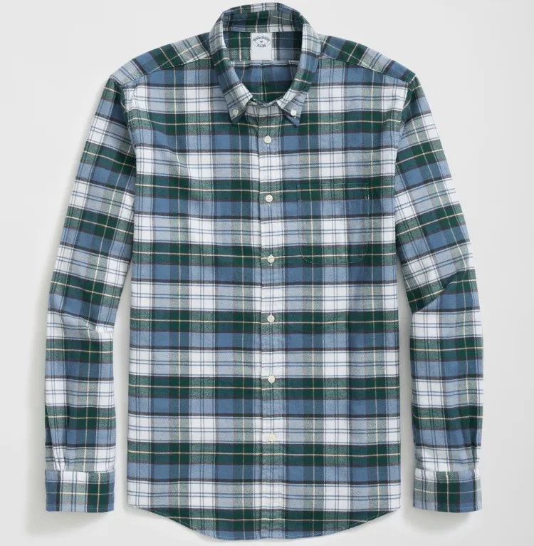 Brooks Brothers 法兰绒 Polo 衬衫