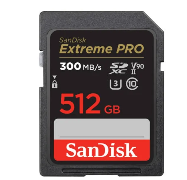 闪迪 512GB Extreme PRO UHS-II V90 SDXC 存储卡