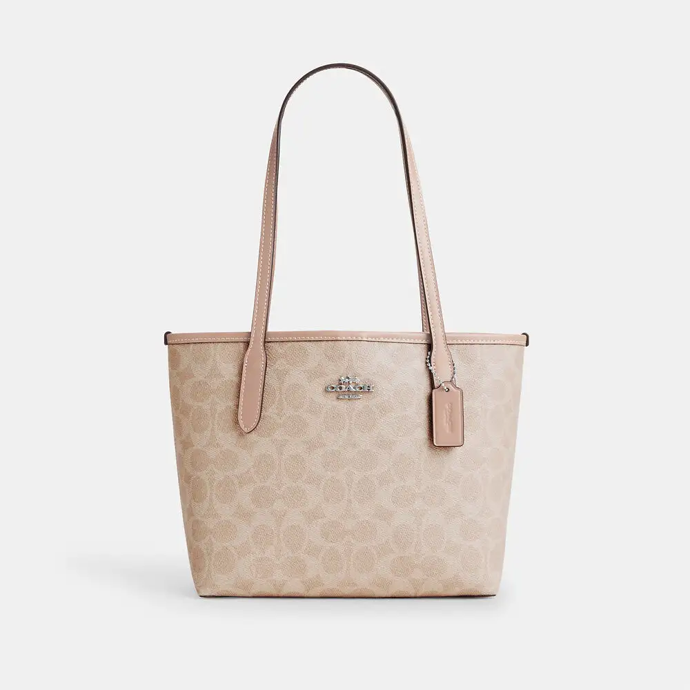 Coach 蔻驰 Small City 老花托特包