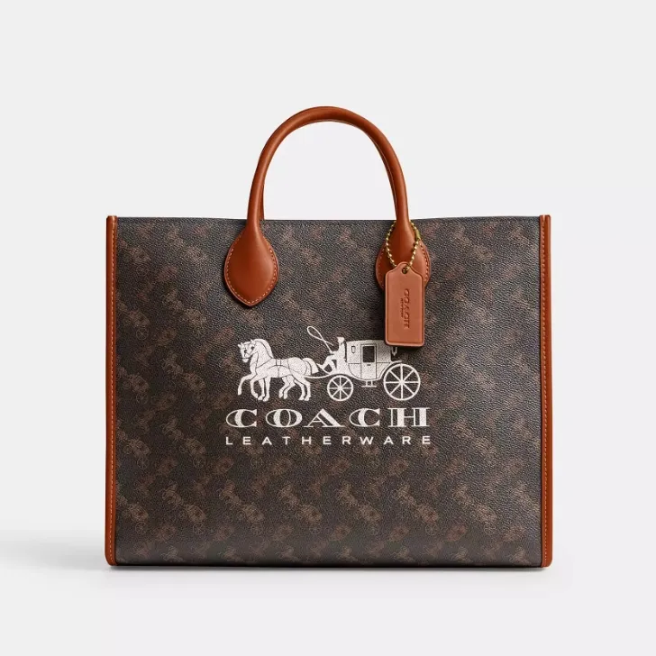 COACH 蔻驰 Ace 35 马车纹托特包