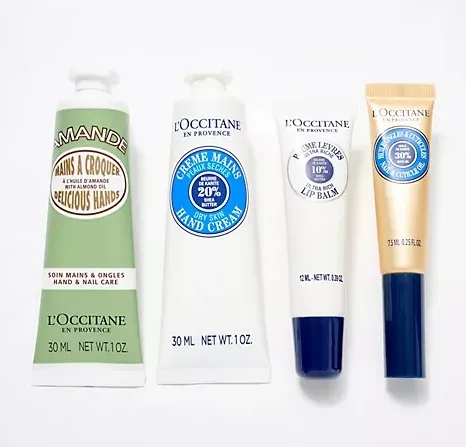 L'Occitane  滋养指甲、手部和唇部 4 件套