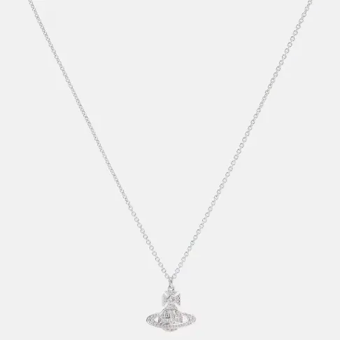 VIVIENNE WESTWOOD 西太后 Orb 银色土星徽标项链