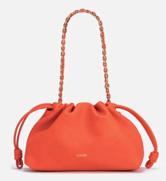 降价！LOEWE 中号橘色 FLAMENCO 福袋