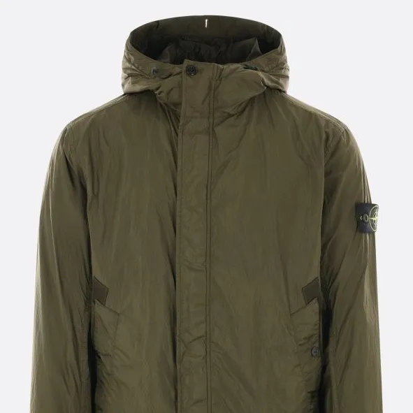STONE ISLAND 石头岛军绿色风衣